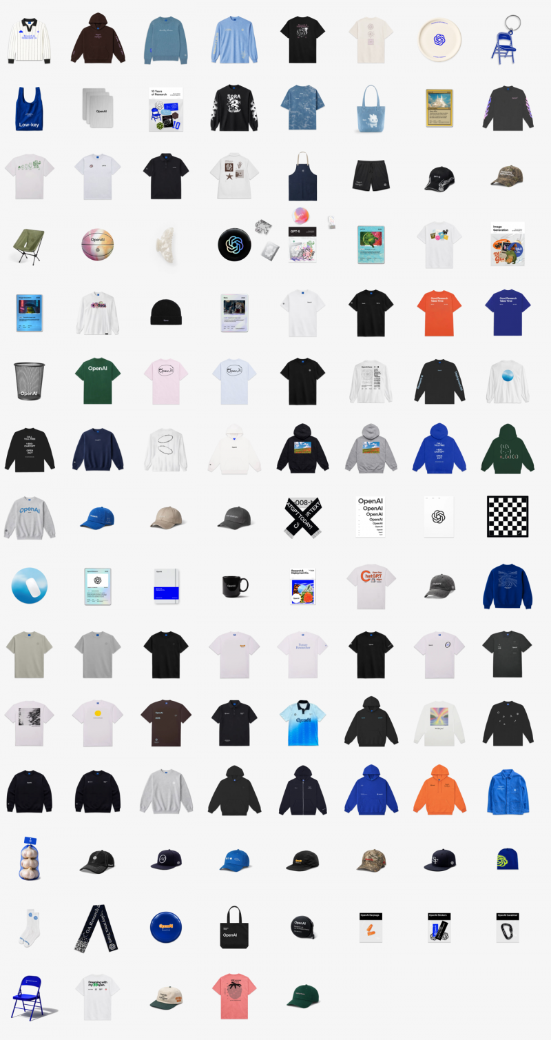 OpenAI 开始“卖周边”：帽子、T 恤、Sora 主题收藏卡……