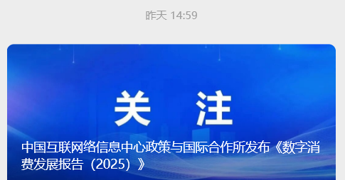 我国 2025 上半年数字消费占居民消费支出总额近半，用户规模突破 9.58 亿人