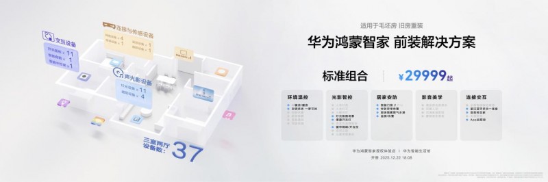 交互重构与美学进阶：华为鸿蒙智家发布前装后装全系套餐，开启空间智能化下半场