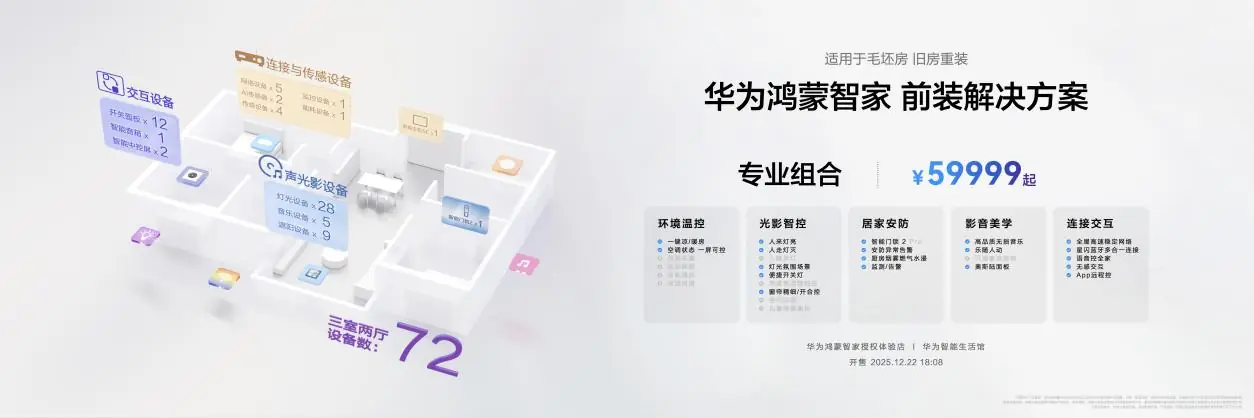 交互重构与美学进阶：华为鸿蒙智家发布前装后装全系套餐，开启空间智能化下半场