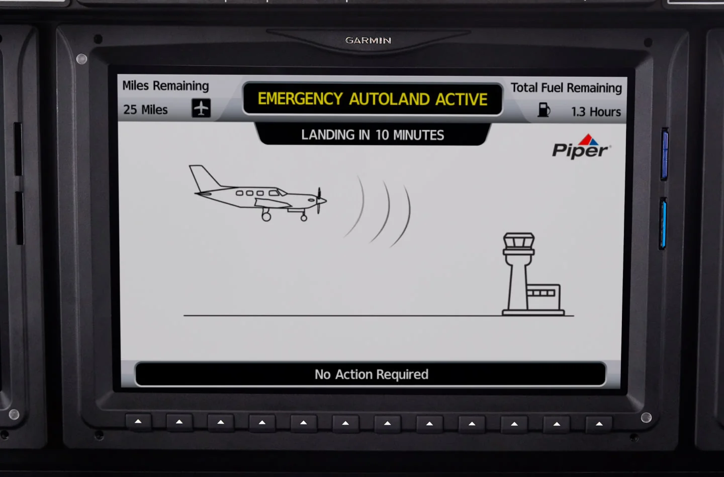 佳明 Garmin Autoland 飞机自动着陆系统首次真实场景激活，成功降落