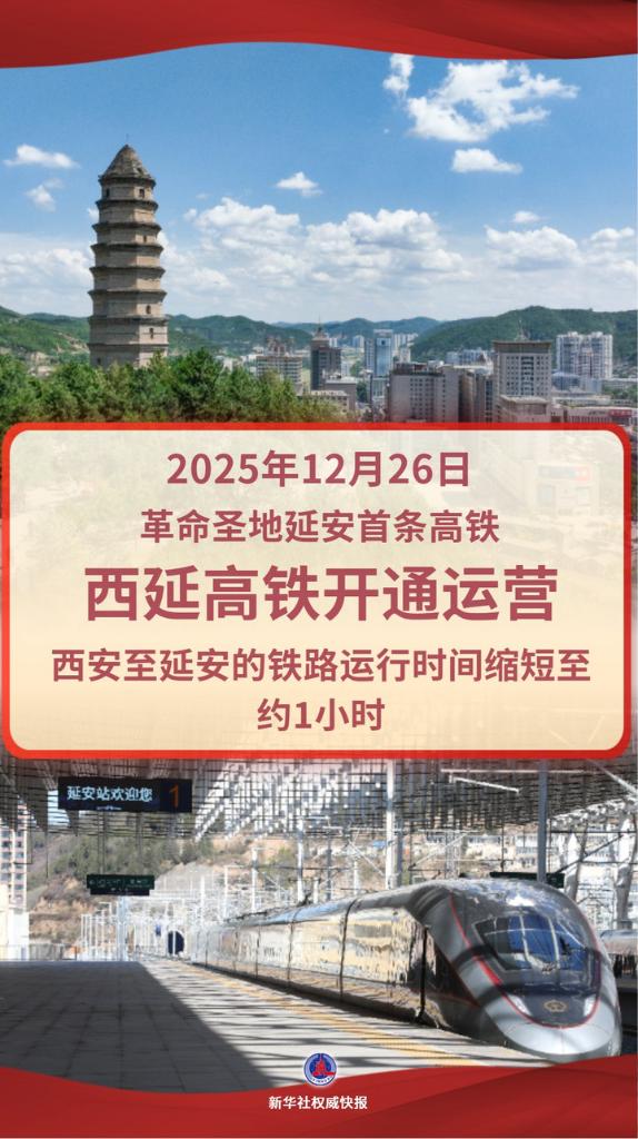 新华鲜报丨西延高铁开通！革命圣地延安迎来“高铁时代”