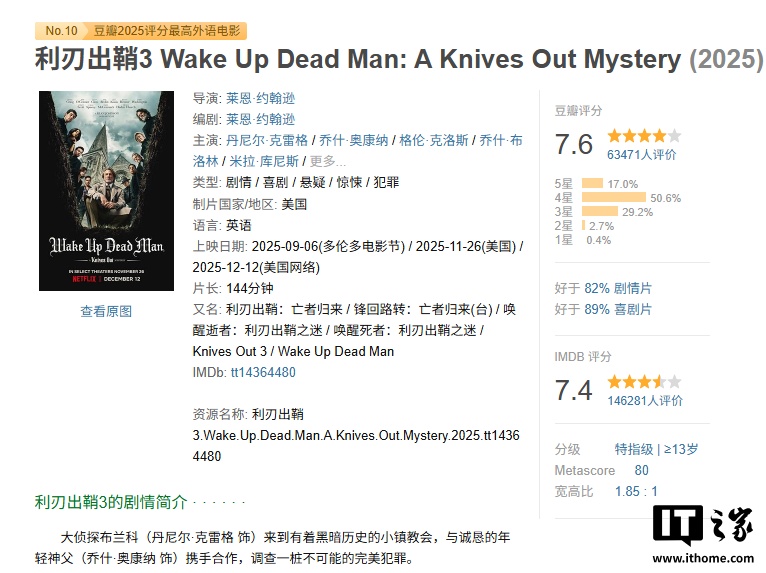 流媒体战略博弈：Netflix 收购华纳兄弟后拟将影院上映期缩短至 17 天，好莱坞担忧加剧