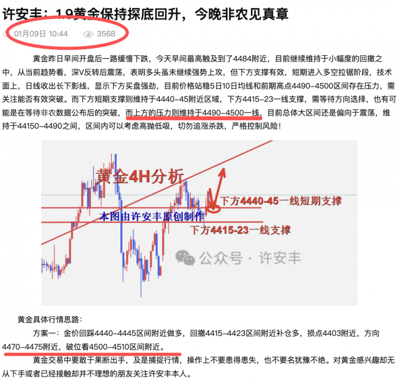 许安丰：1.9黄金多头如期再创新高，近期走势完美符合预期