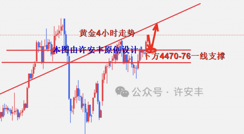 许安丰：1.10黄金坚持回撤做多不动摇，下周继续破新高！