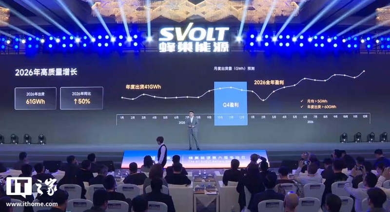 蜂巢能源 2025 年 Q4 首次实现季度盈利，目标 2026 全年盈利